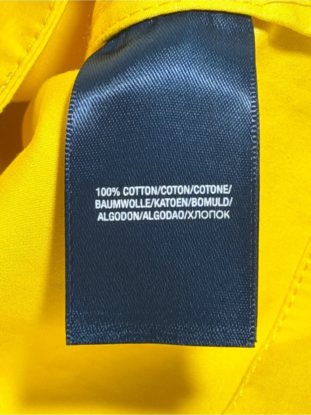 Ralph Lauren Girls Yellow Hooded Raincoat Jacket 4T Cotton Button Front Hood